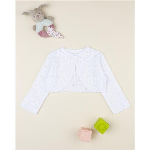 Prénatal cardigan bimba bianco cuori