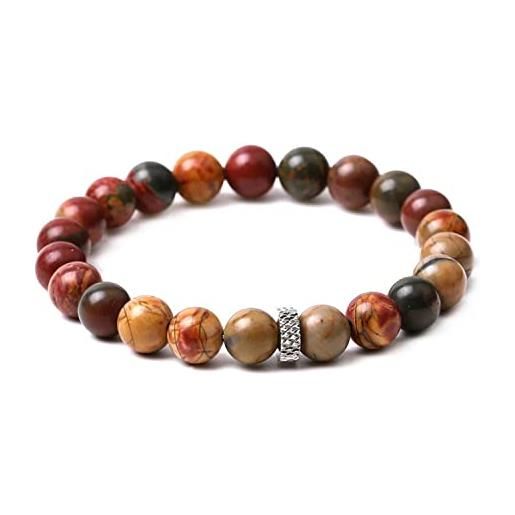 COOLSTEELANDBEYOND Bracciale Polsino In Acciaio Inox Oro - Elastico Regolabile - Uomo/Donna
