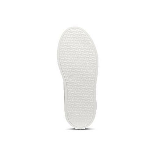 BOSS sneakers per bambini in similpelle e tela, bianco