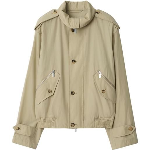 Burberry giacca a collo alto - toni neutri