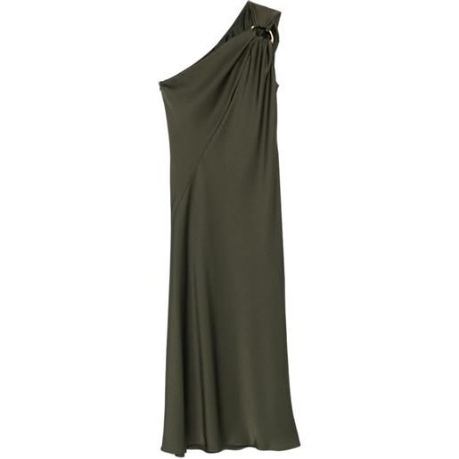 Max Mara abito midi monospalla - verde