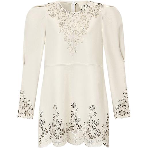 ISABEL MARANT abito corto nala a fiori - toni neutri