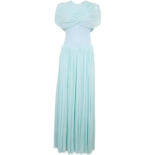 Simkhai abito lungo nancie drappeggiato - blu