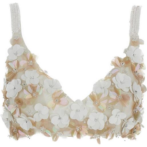 P.A.R.O.S.H. top con paillettes - toni neutri