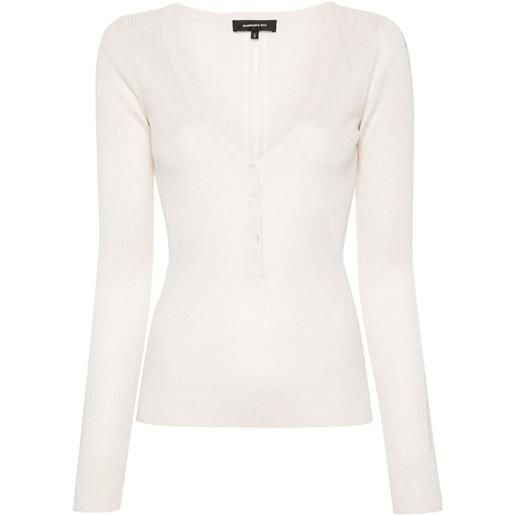 Barbara Bui top a maglia fine - toni neutri