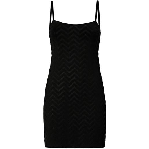 Missoni abito corto con motivo chevron - nero