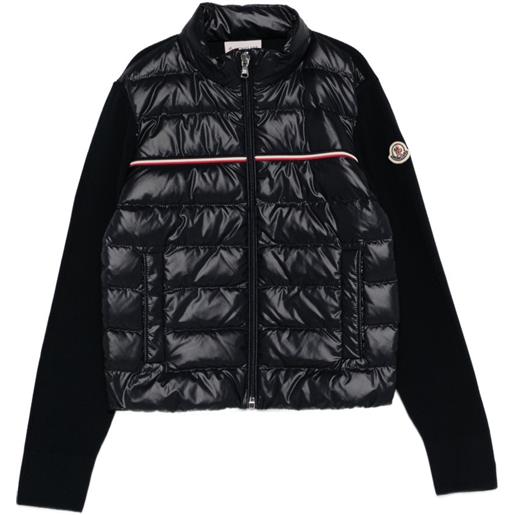 Moncler Enfant cardigan imbottito - blu