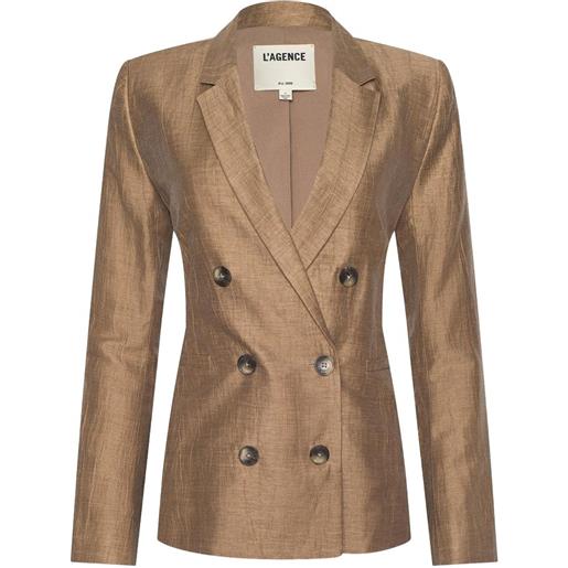 L'Agence blazer colin doppiopetto - marrone