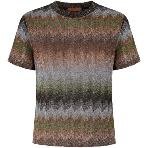 Missoni t-shirt con stampa - marrone
