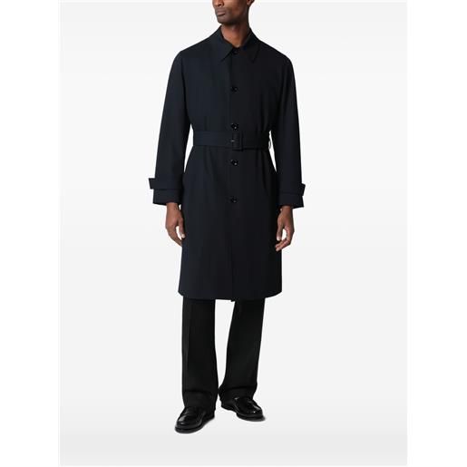 Lardini trench con cintura - blu