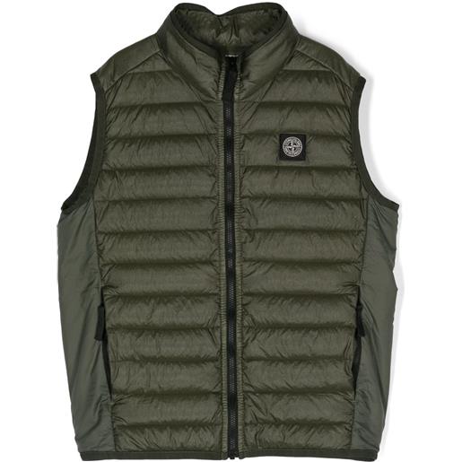 Stone Island Junior gilet imbottito - verde