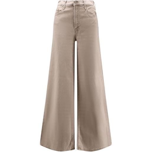 MOTHER pantaloni a gamba ampia - toni neutri