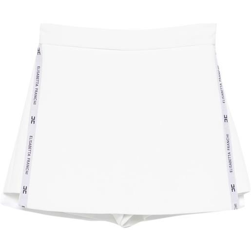 Elisabetta Franchi La Mia Bambina shorts con logo - bianco