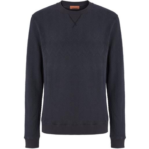 Missoni felpa girocollo - blu