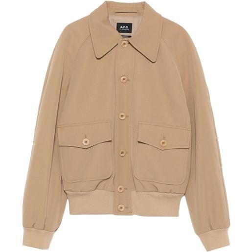 A.P.C. bomber con bottoni - toni neutri