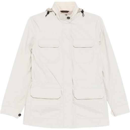 N.Peal giacca con cappuccio e tasca - toni neutri