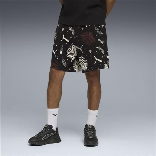 PUMA shorts sunset drive dal taglio morbido da uomo, accessori, nero, s