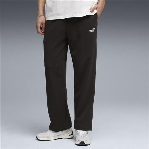 PUMA pantaloni con logo essentials n. 1 dal taglio morbido da uomo, abbigliamento, nero, s