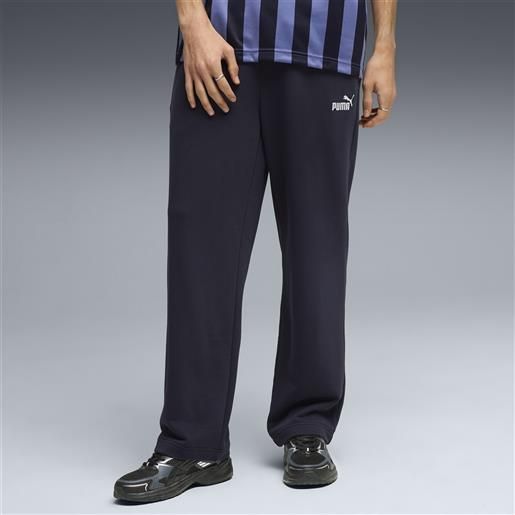 PUMA pantaloni con logo essentials n. 1 dal taglio morbido da uomo, abbigliamento, blu, s