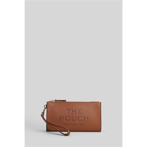 Marc Jacobs pochette the pouch in pelle cuoio naturale