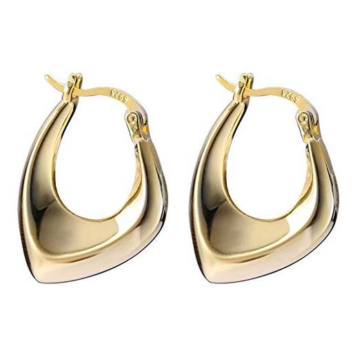 Orecchini A Perno Helen De Lete In Argento 925, 12x11mm, Regalo Con Omaggio