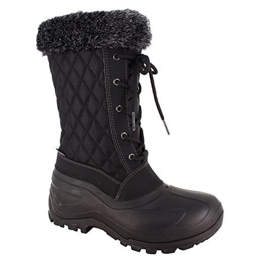 Spirale belle-ny, snow boot donna, nero, 39 eu