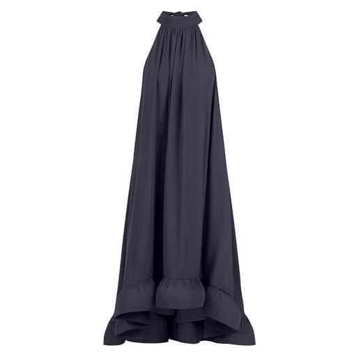 APART Fashion chiffonkleid vestito, verde scuro, 40 donna