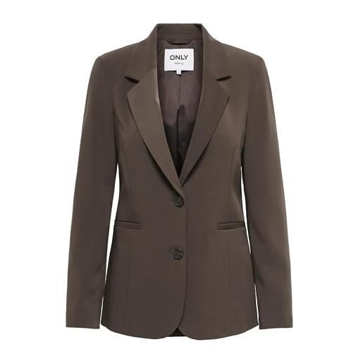 ONLY onldove life l/s fit blazer cc tlr, chocolate martini, 44 donna