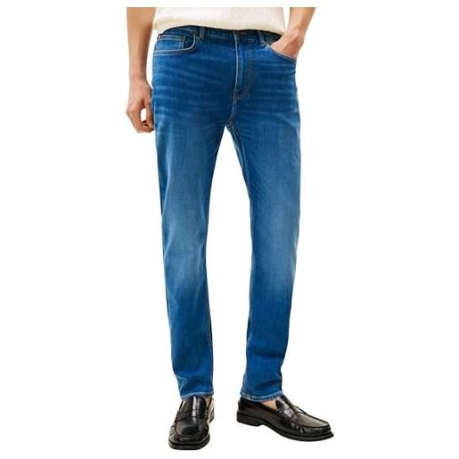 Tommy Hilfiger uomo jeans slim bleecker vita media, blu (camino indigo), 36w/28l