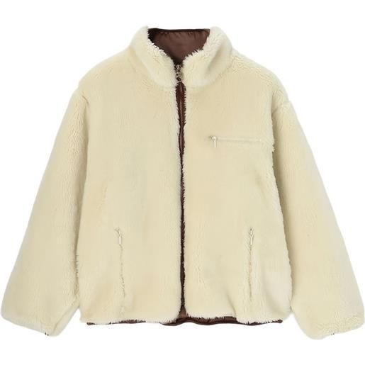 AMBUSH giacca boa con zip - toni neutri