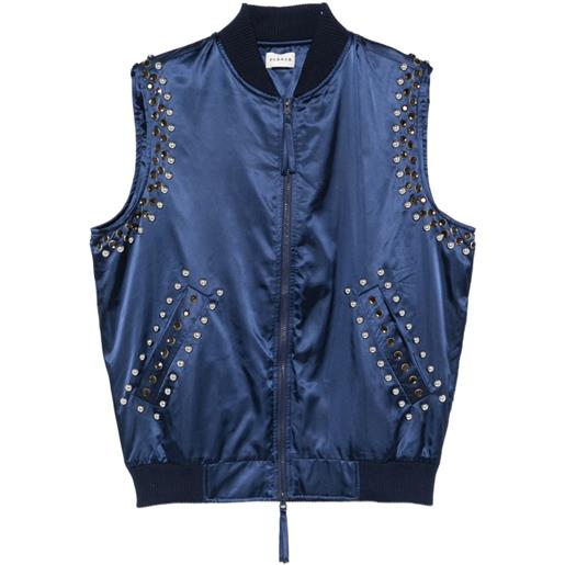 P.A.R.O.S.H. gilet con borchie - blu