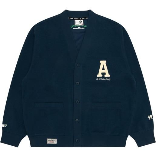 AAPE BY *A BATHING APE® cardigan con logo - blu
