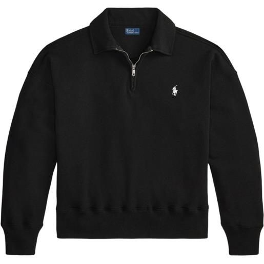 Polo Ralph Lauren zip-up collar polo shirt - nero