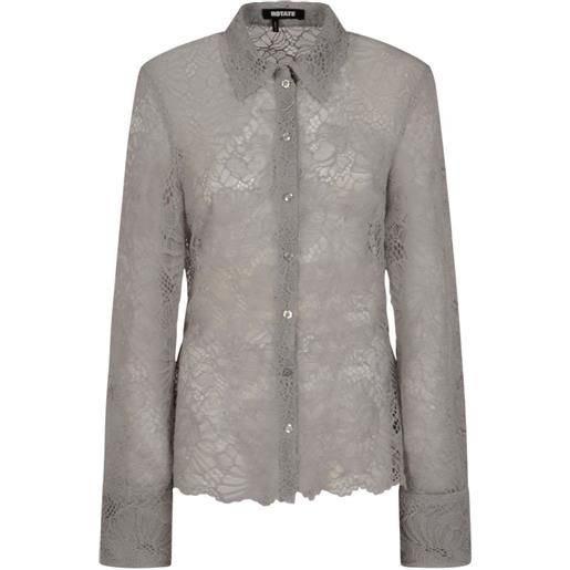 ROTATE BIRGER CHRISTENSEN camicia in pizzo - grigio