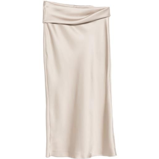 Patrizia Pepe gonna midi drappeggiata - grigio