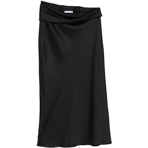 Patrizia Pepe gonna midi drappeggiata - nero