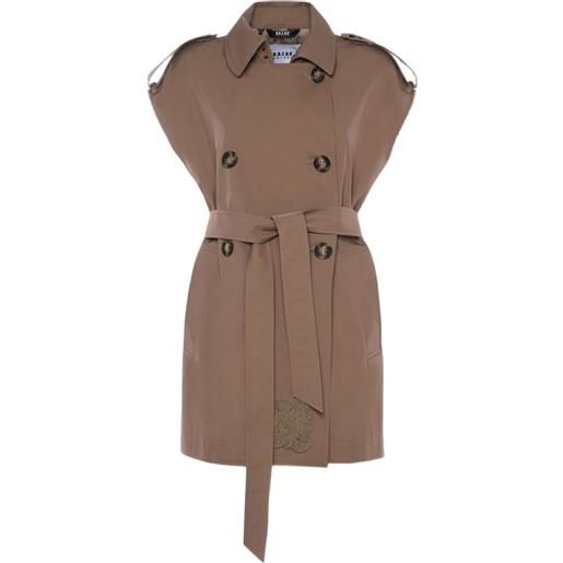 Bazar Deluxe trench smanicato - marrone