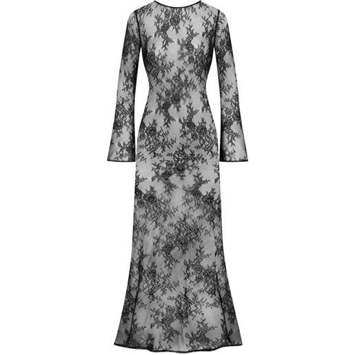 Maison Close abito lungo con scollatura posteriore - nero