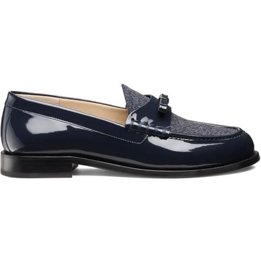 Stuart Weitzman mocassini lottie con punta tonda - blu