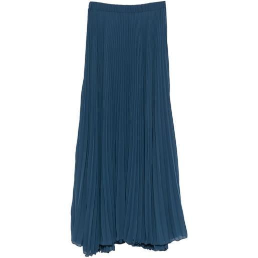 Patrizia Pepe gonna lunga plissettata - blu