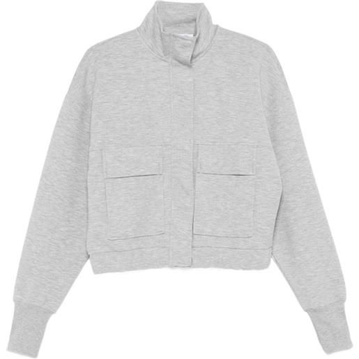 Patrizia Pepe felpa con zip - grigio