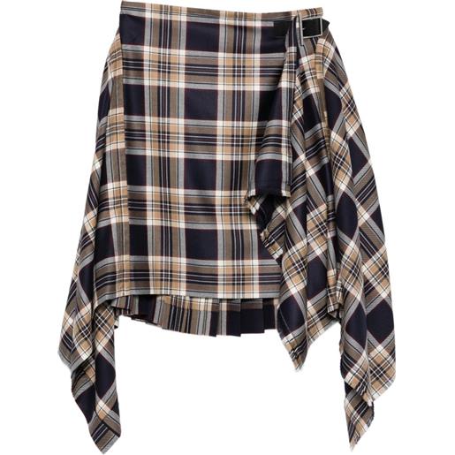 Alexander McQueen gonna tartan - blu