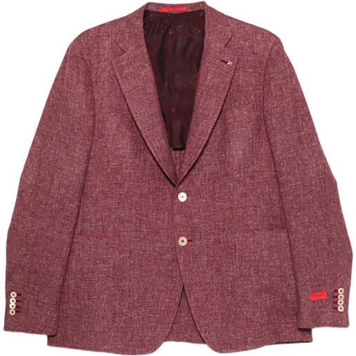 Isaia blazer con bottoni - rosso