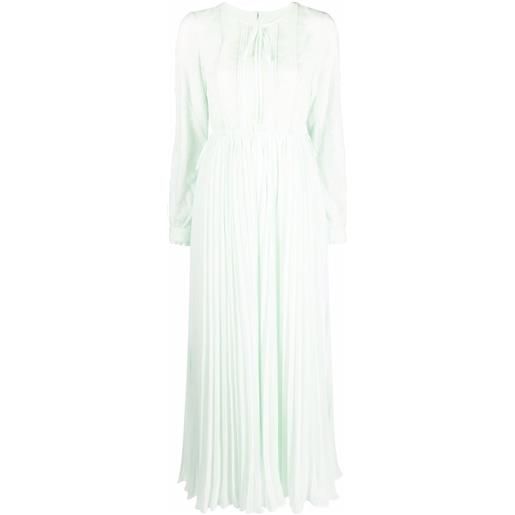 Self-Portrait abito lungo - verde