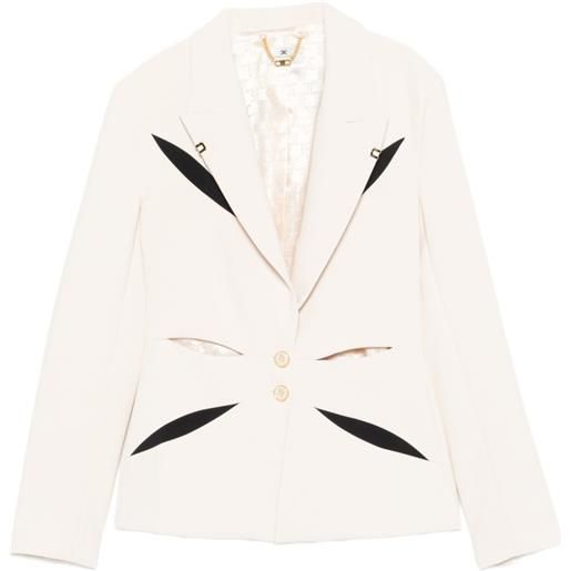 Elisabetta Franchi giacca con dettaglio cut-out - toni neutri