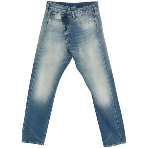 R13 jeans con dettaglio incrociato - blu