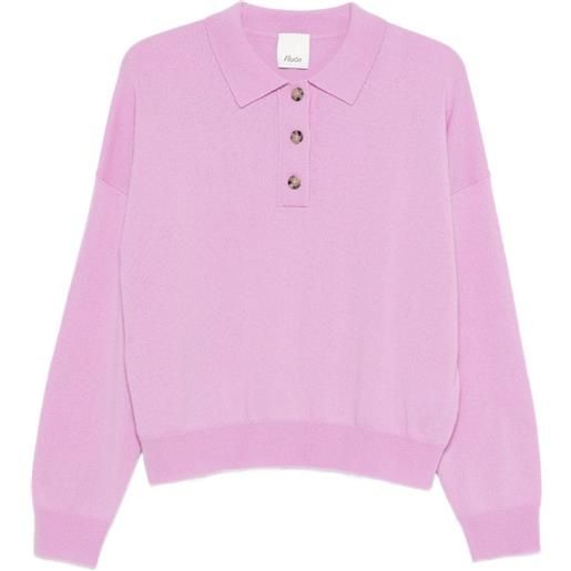 Allude maglione con bottoni - rosa