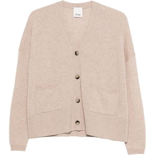 Allude cardigan con tasche - toni neutri