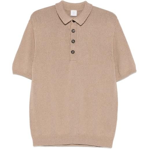 Eleventy polo in maglia - toni neutri