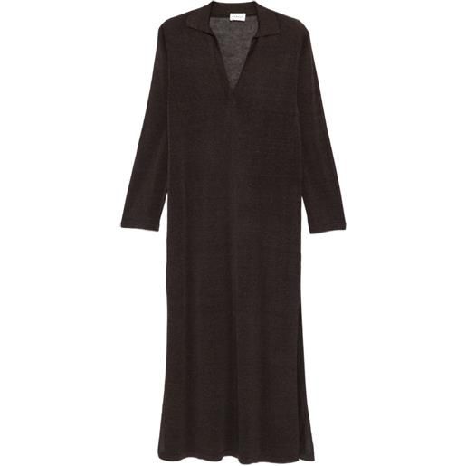 P.A.R.O.S.H. abito lungo con scollo a v - marrone
